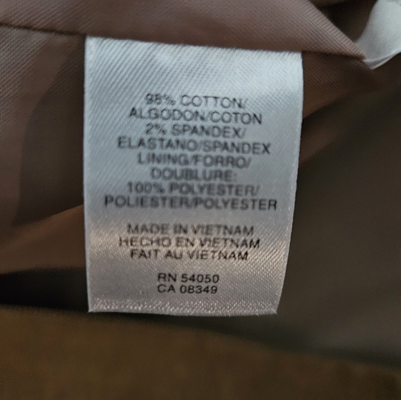 NWT - Jones New York Tan Stretch Corduroy Blazer - Size 14W - Picture 7 of 9